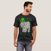 Irish Shamrock Leprechaun Hippopotamus St Patrick' T-Shirt (Vorne ganz)