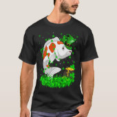 Irish Shamrock Leprechaun Koi Fish St Patrick's Da T-Shirt (Vorderseite)