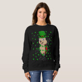 Irish Shamrock Leprechaun Ladybug St Patrick's Day Sweatshirt (Vorne ganz)