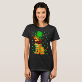 Irish Shamrock Leprechaun Lion St Patrick's Day T-Shirt (Vorne ganz)
