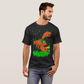 Irish Shamrock Leprechaun Lobster St Patrick's Day T-Shirt (Vorne ganz)