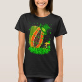 Irish Shamrock Leprechaun Papaya St Patrick's Day T-Shirt (Vorderseite)