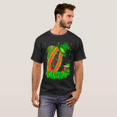 Irish Shamrock Leprechaun Papaya St Patrick's Day T-Shirt (Vorne ganz)