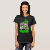 Irish Shamrock Leprechaun Pika St Patrick's Day T-Shirt (Vorne ganz)