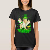 Irish Shamrock Leprechaun Pterodactyl Bird St Patr T-Shirt (Vorderseite)