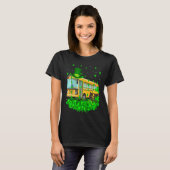 Irish Shamrock Leprechaun School Bus St Patrick's  T-Shirt (Vorne ganz)
