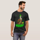 Irish Shamrock Leprechaun Vulture Bird St Patrick' T-Shirt (Vorne ganz)