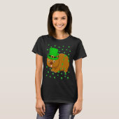 Irish Shamrock Leprechaun Wombat St Patrick's Day T-Shirt (Vorne ganz)