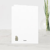 Irish Shamrock pattern note card  Karte (Rückseite)