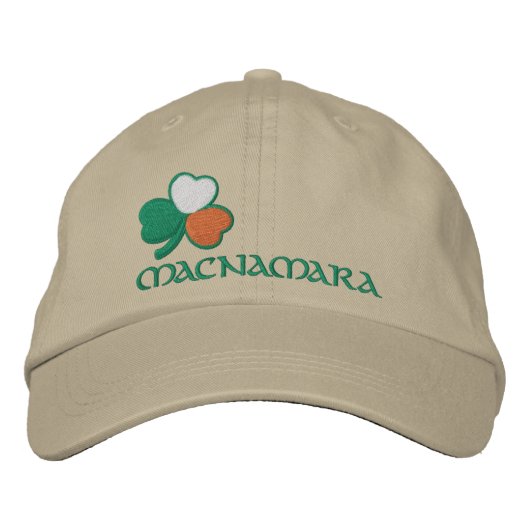 Irish Shamrock Personalisiert Bestickte Baseballkappe (Vorderseite)
