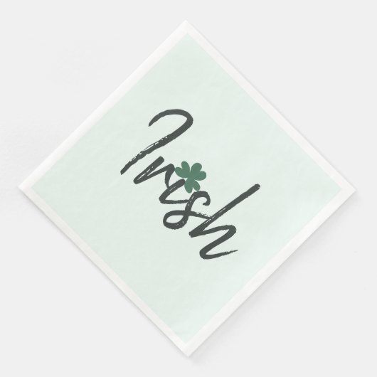 Irish Shamrock St Patricks Day Serviette (Ecke)
