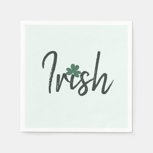 Irish Shamrock St Patricks Day Serviette (Vorderseite)