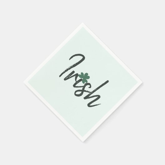 Irish Shamrock St Patricks Day Serviette (Ecke)