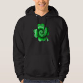 Irish Shamrock Tie Dye Happy St Patrick's Day Go L Hoodie (Vorderseite)