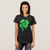 Irish Shamrock Tie Dye Happy St Patrick's Day Go L T-Shirt (Vorne ganz)