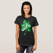 Irish Shamrock Tie Dye Happy St Patrick's Day Go L T-Shirt (Vorne ganz)