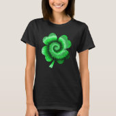 Irish Shamrock Tie Dye Happy St Patrick's Day Luck T-Shirt (Vorderseite)