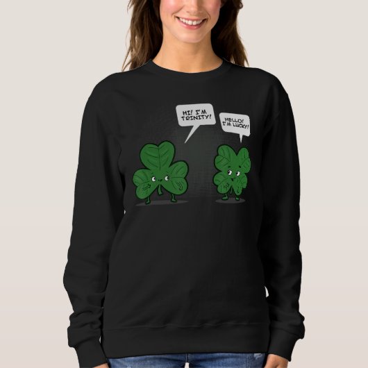 Irish Shamrockes Young C St Patrick Ireland's Sain Sweatshirt (Vorderseite)