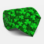 Irish Shamrocks Krawatte (Gerollt)