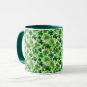 Irish Shamrocks St. Patrick's Day Tasse (Vorderseite Links)