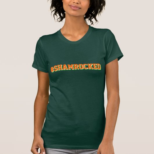 Irish Shamrook Hashtag T-Shirt (Vorderseite)