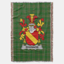 Irish Shannon Coat of Arms Familienwappen Irland Decke