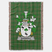 Irish Sharkey oder O_Sharkey Coat of Arms Family C Decke (Vorderseite Vertikal)