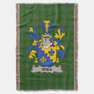 Irish Shea oder O_Shee Coat of Arms Familienwappen Decke