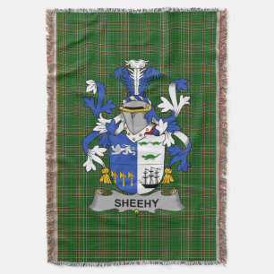 Irish Sheehy oder McSheehy Coat of Arms Family Cre Decke