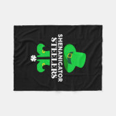 Irish Shenanigator Steelers Fleecedecke (Vorderseite (Horizontal))