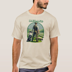Irish Sheppard mit Border Collie T-Shirt