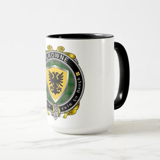 Irish Shield Abzeichen durchsuchen Tasse (VorderseiteRechts)
