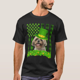 Irish Shih Tzu St Patrick's Day Funny Leprechaun D T-Shirt