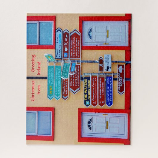 Irish Signpost Galway Irland. Jigsaw Puzzle (Vertikal)