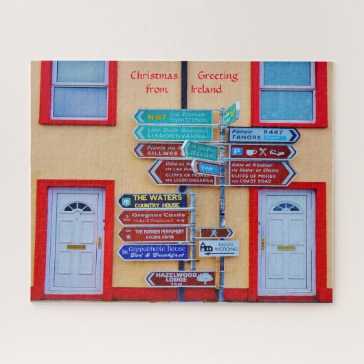 Irish Signpost Galway Irland. Jigsaw Puzzle (Horizontal)