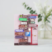 Irish Signpost Postkarte (Stehend Vorderseite)