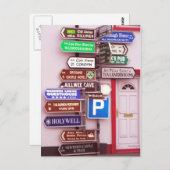 Irish Signpost Postkarte (Vorne/Hinten)