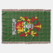 Irish Simpson Coat of Arms Familienwappen Irland Decke (Vorderseite)