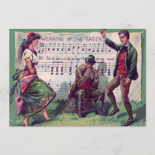 Irish Sinti und Roma Wearing of The Green Jig Einladung