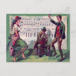 Irish Sinti und Roma Wearing of The Green Jig Postkarte