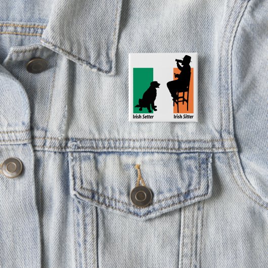 Irish Sitter Button (Beispiel)