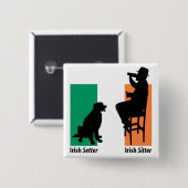 Irish Sitter Button (Vorne & Hinten)
