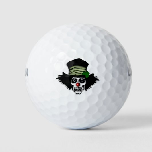 Irish Skeleton Clown Golfball (Vorderseite)