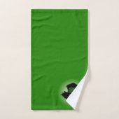 Irish Skeleton Clown Green Badhandtuch Set (Handtuch)