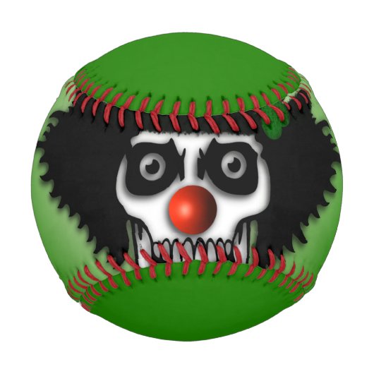 Irish Skeleton Clown Green Baseball (Vorderseite)
