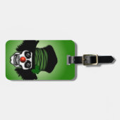 Irish Skeleton Clown Green Gepäckanhänger (Vorderseite horizontal)