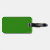 Irish Skeleton Clown Green Gepäckanhänger (Rückseite horizontal)
