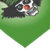 Irish Skeleton Clown Green Großer Tischläufer (Ecke)