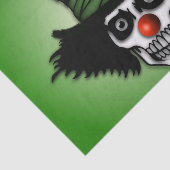 Irish Skeleton Clown Green Seidenpapier (Ausschnitt)