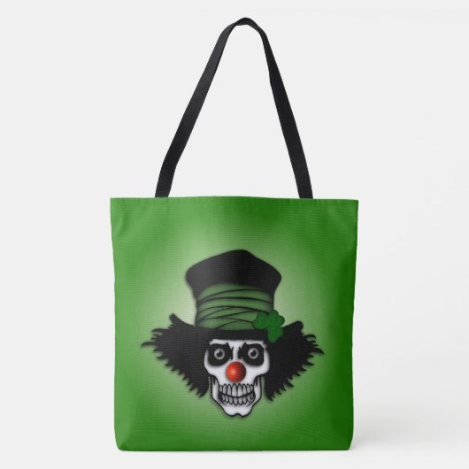 Irish Skeleton Clown Green Tasche (Vorderseite)